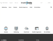 Tablet Screenshot of kreativmedia.ch